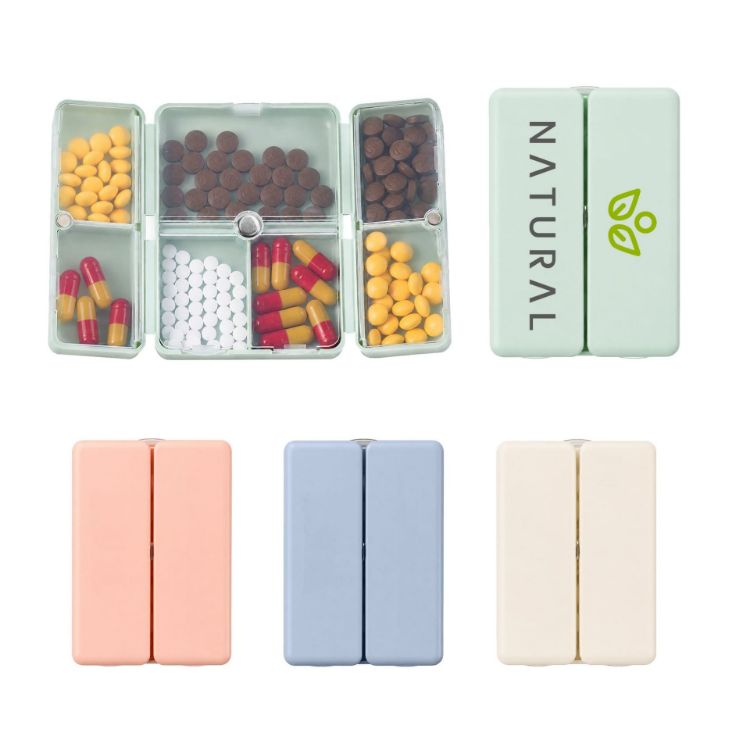 Picture of Folding 7 Compartment Pills Box