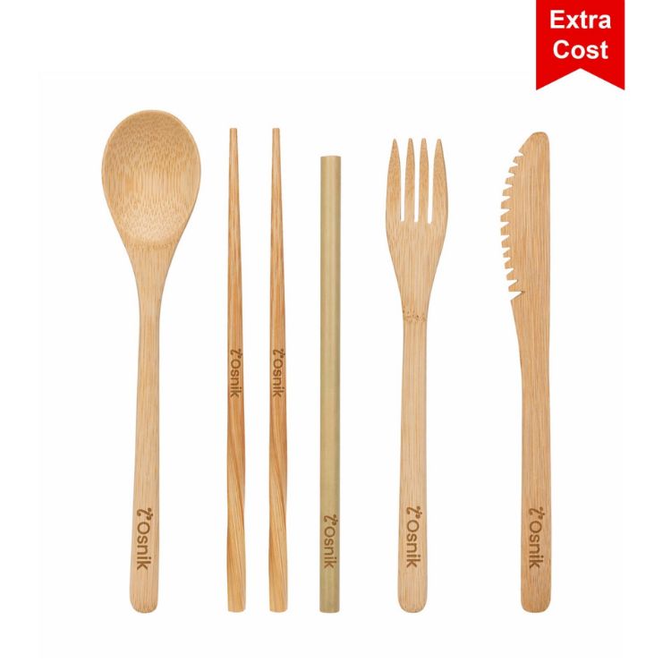 Picture of 6 pieces Bamboo Cutlery Set