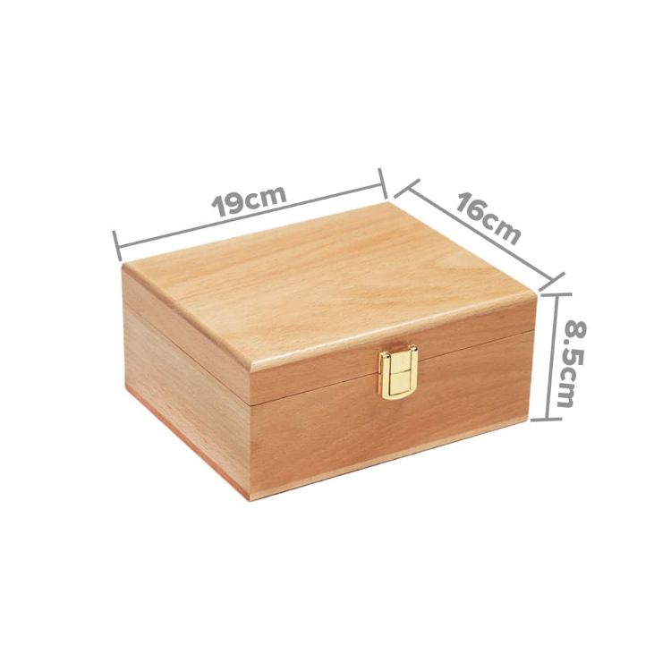 Picture of Wooden Box With Hinged Lid