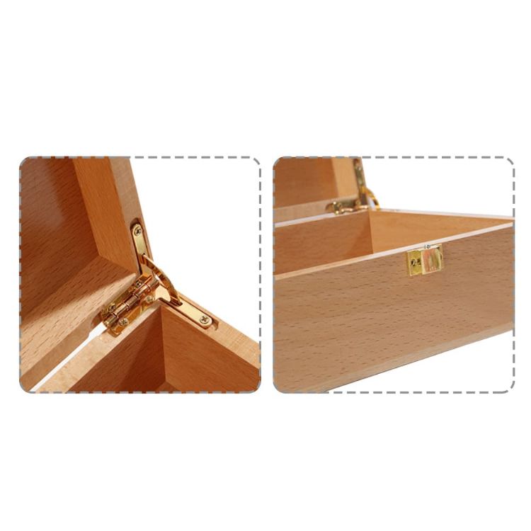 Picture of Wooden Box With Hinged Lid