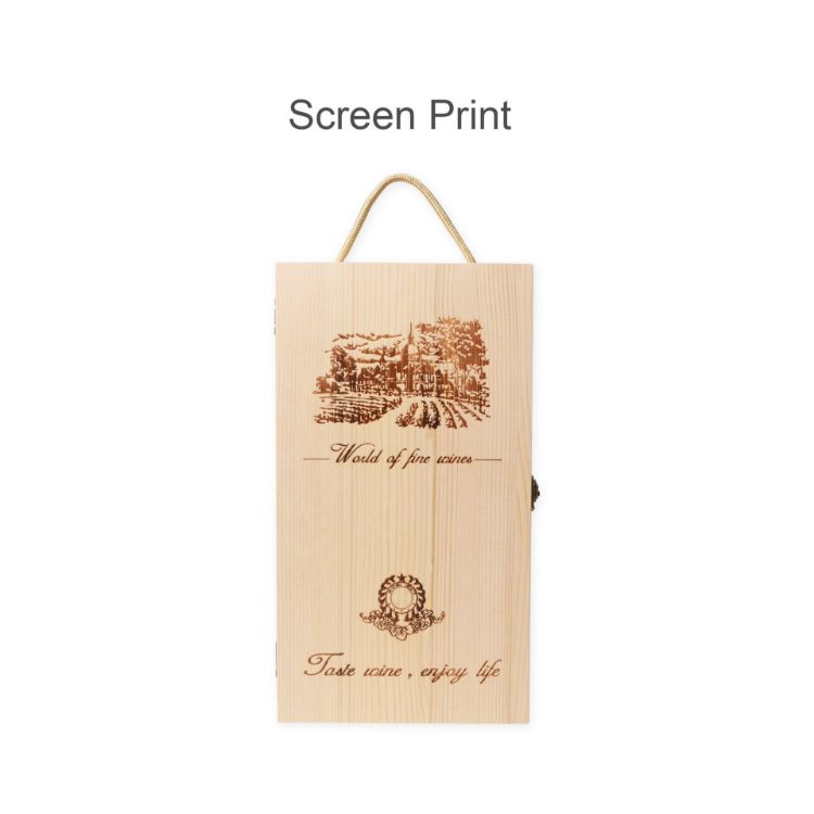 Picture of Double Bottle Wooden Wine Box