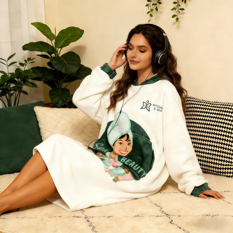 Picture of Unisex Premium 100% Polyester Sublimated  Wearable Blanket