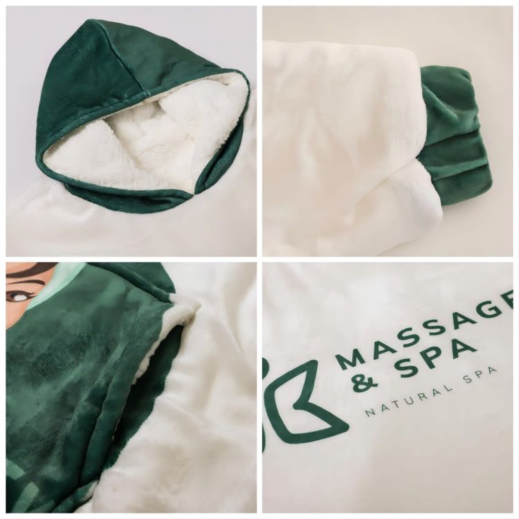 Picture of Unisex Premium 100% Polyester Sublimated  Wearable Blanket
