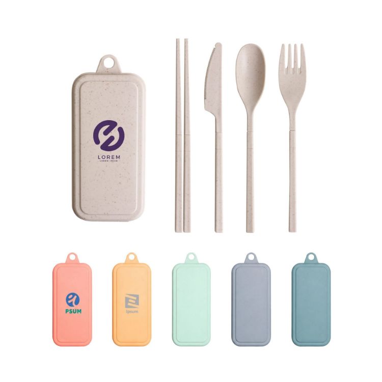 Picture of 4 Pieces Travel Utensils Set