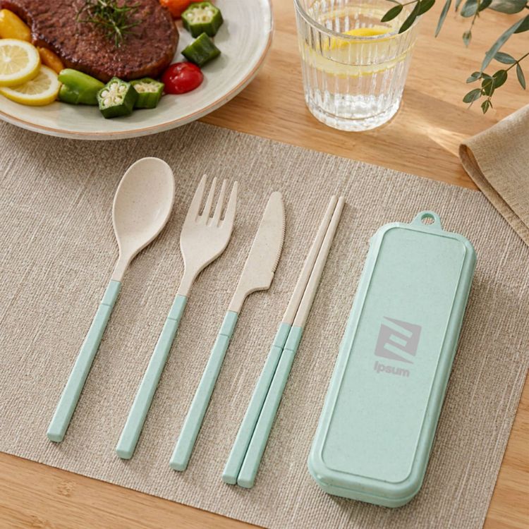 Picture of 4 Pieces Travel Utensils Set