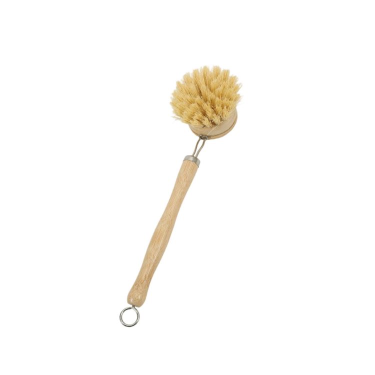 Picture of Long-Handled Kitchen Wooden Cleaning Scrubber