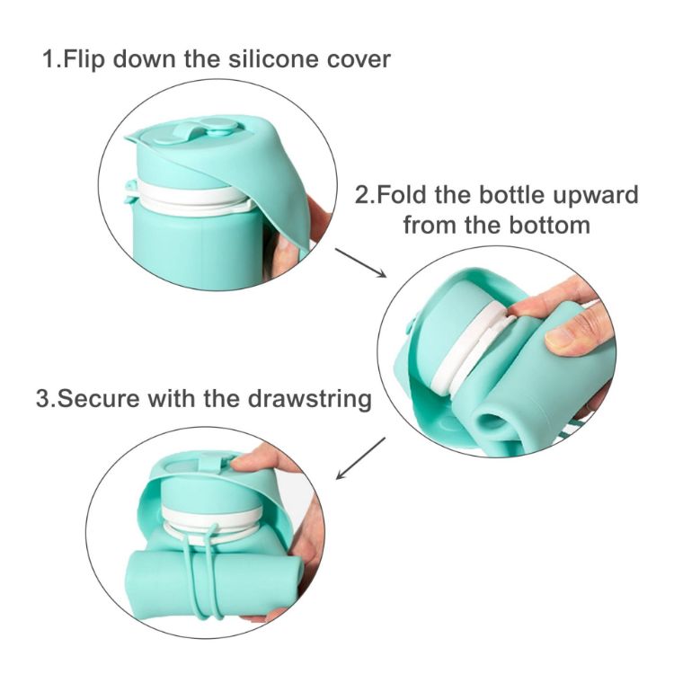 Picture of 550ml Paw Bowl Collapsible Dog Water Bottle