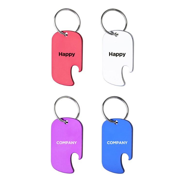 Picture of Dog Tag Bottle Opener Keyring