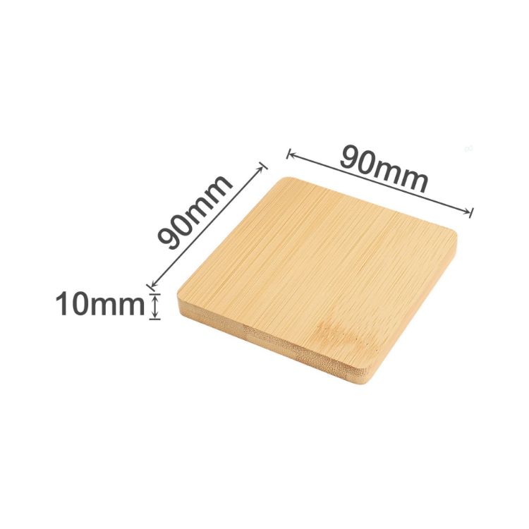 Picture of Square Bamboo Bottle Opener Coaster