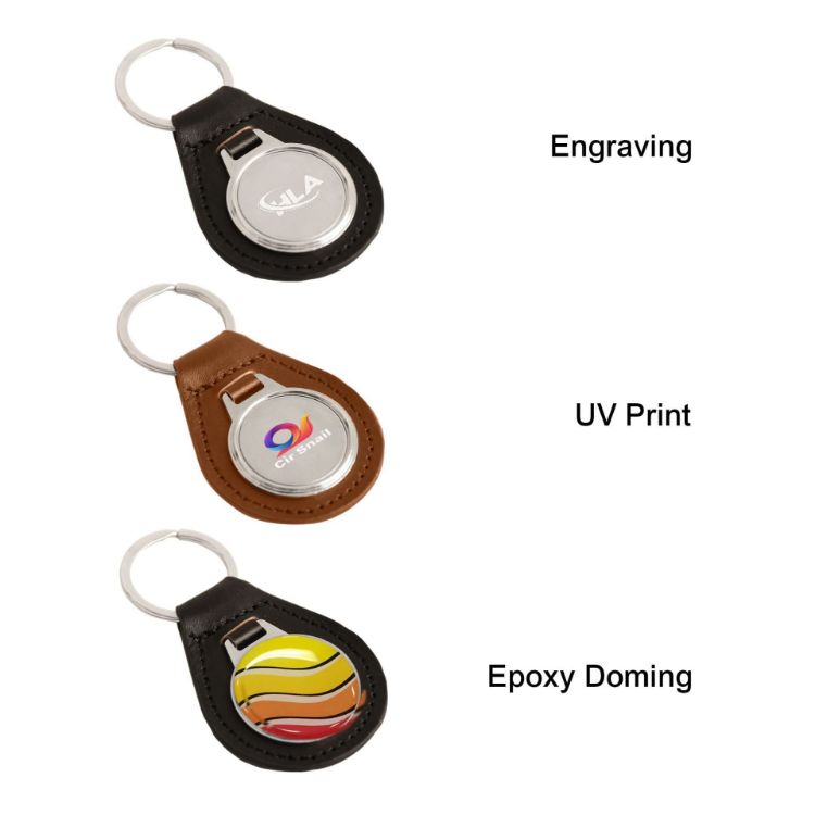 Picture of PU Leather Metal Keyring D