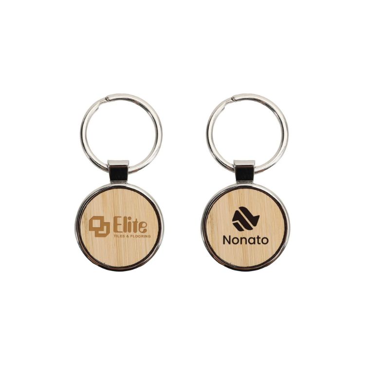 Picture of Round Wooden Keyring