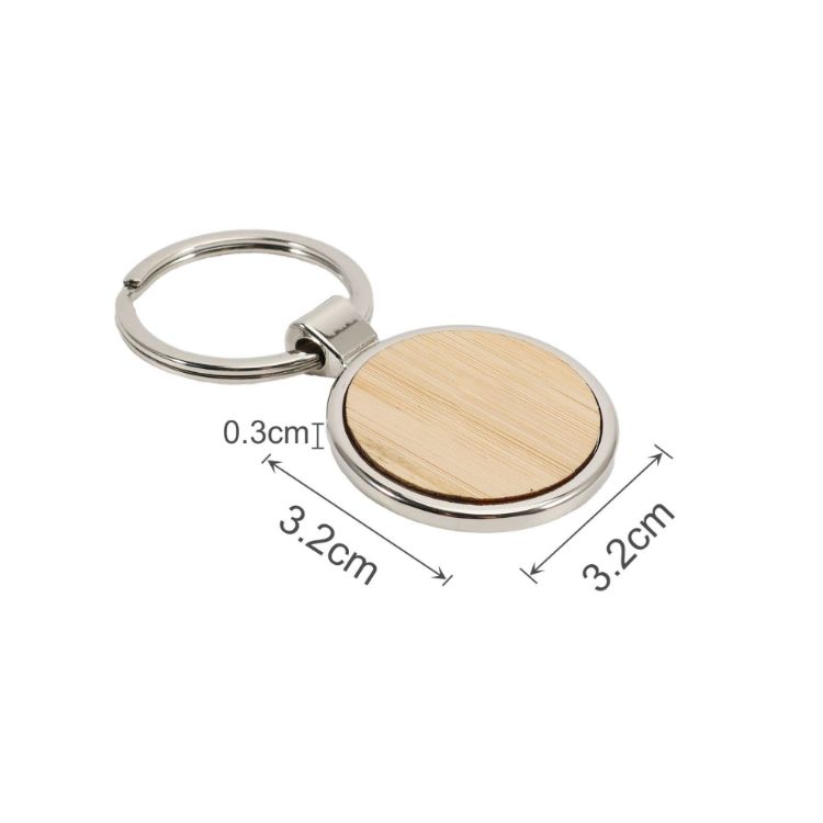Picture of Round Wooden Keyring