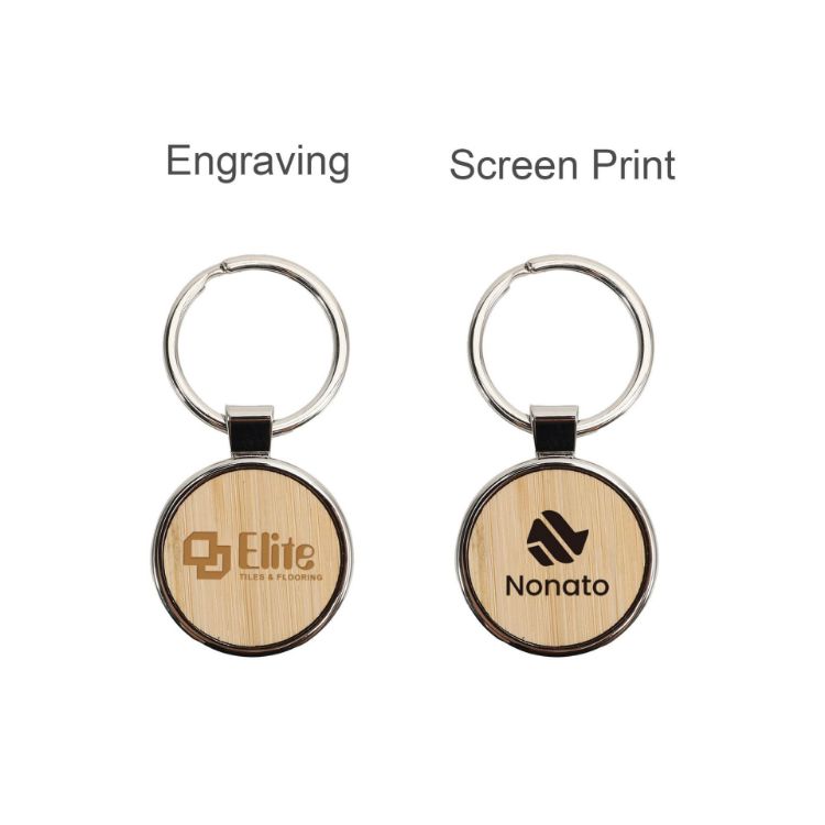 Picture of Round Wooden Keyring