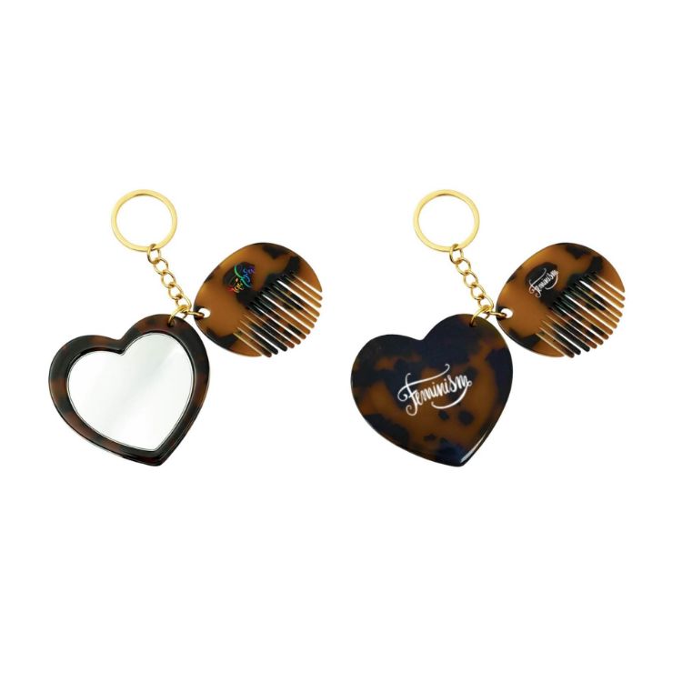 Picture of Mini Acetate Mirror Comb Keyring