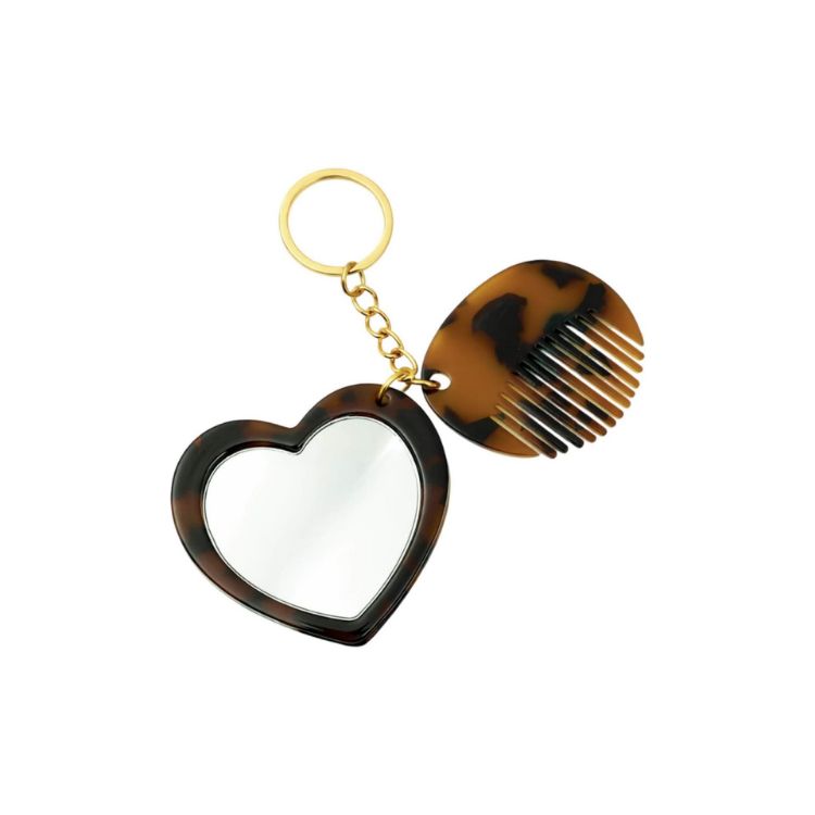 Picture of Mini Acetate Mirror Comb Keyring