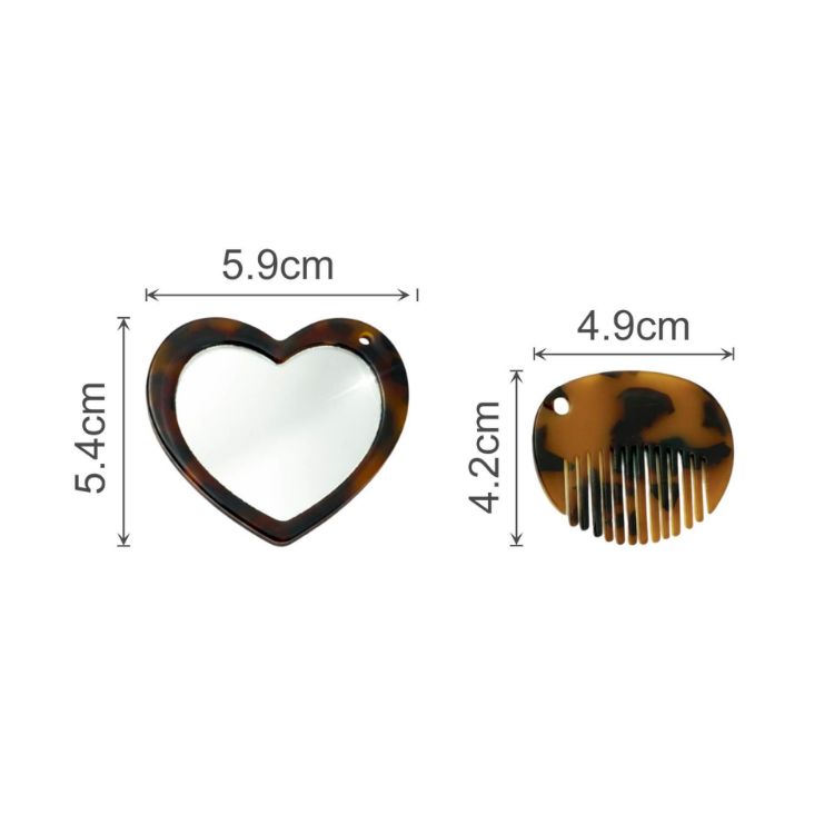 Picture of Mini Acetate Mirror Comb Keyring