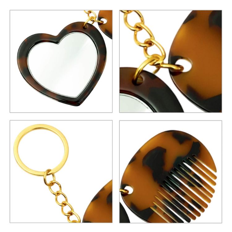 Picture of Mini Acetate Mirror Comb Keyring