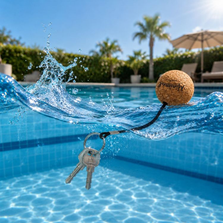Picture of Cork Ball Keyring