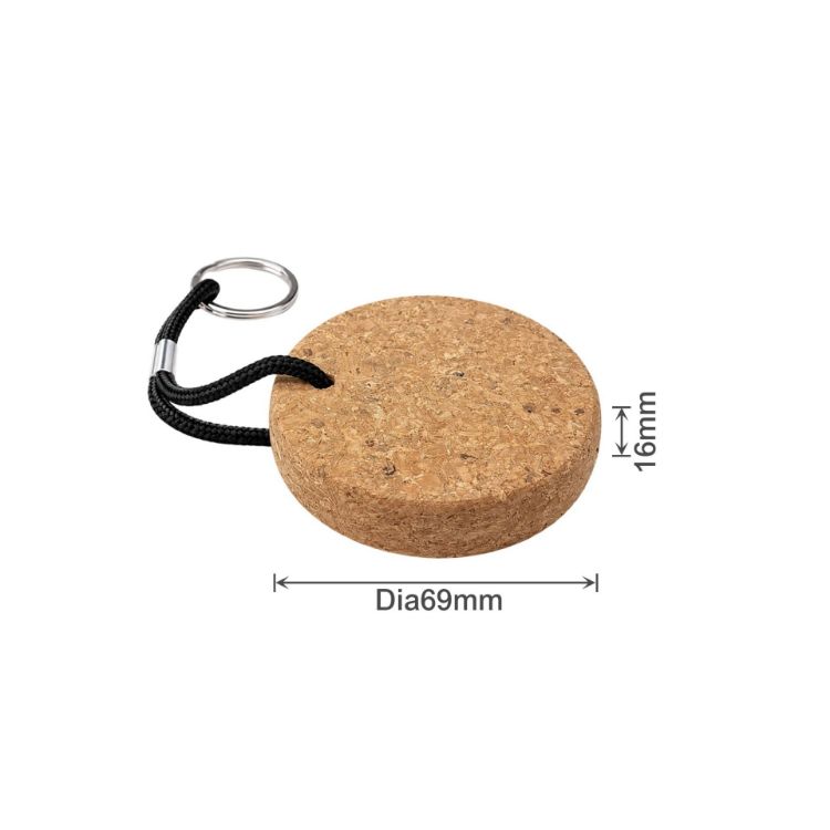 Picture of Round Cork Keyring