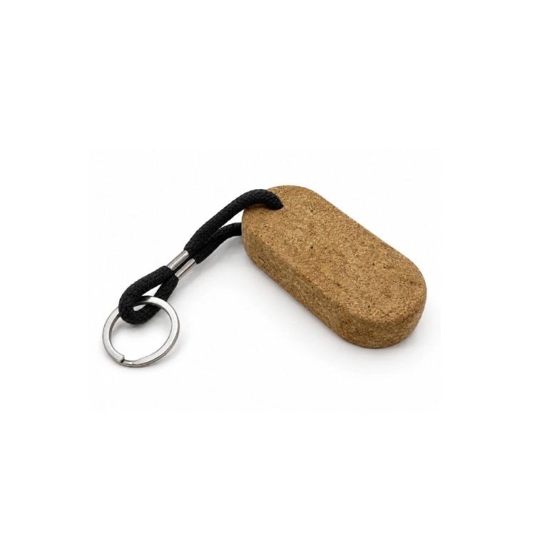 Picture of Oval Cork Keyring B