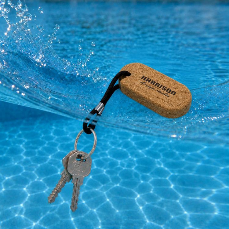 Picture of Oval Cork Keyring B