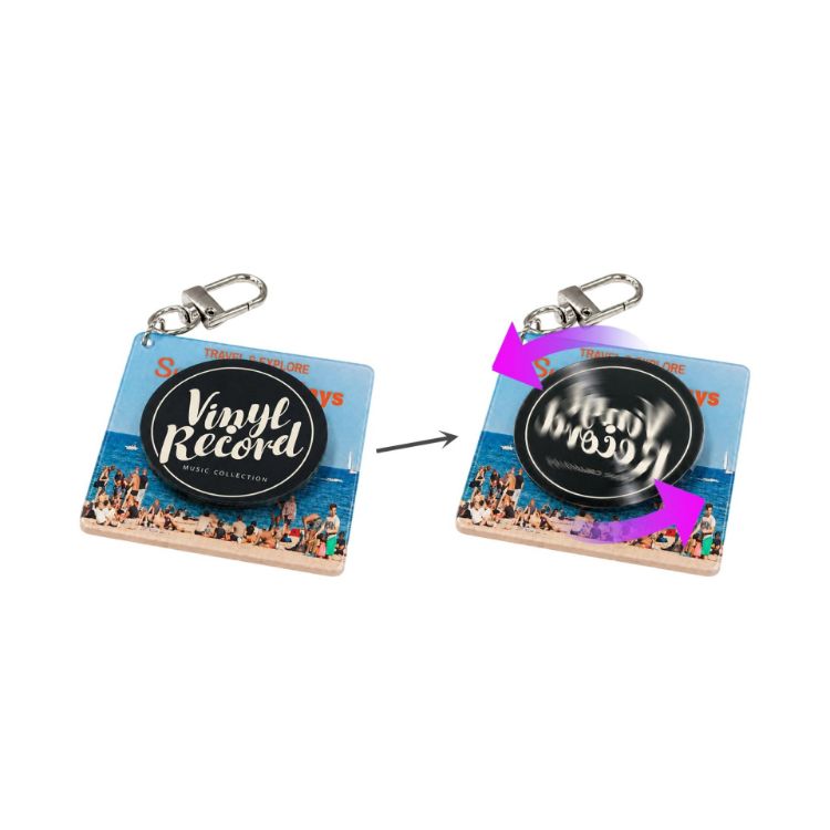 Picture of NFC Acrylic Spinning Keychain