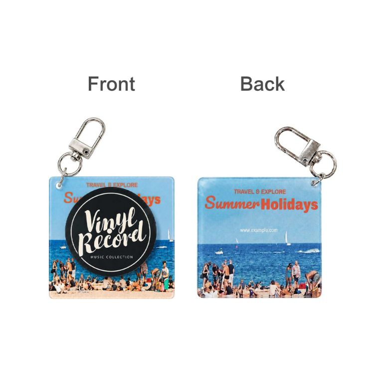 Picture of NFC Acrylic Spinning Keychain