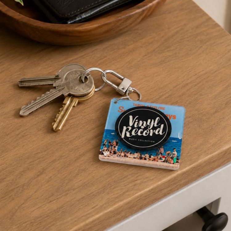Picture of NFC Acrylic Spinning Keychain