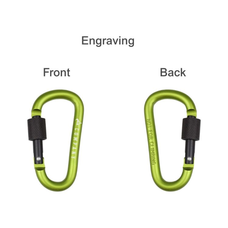 Picture of D-Shaped Screw Lock Keychain