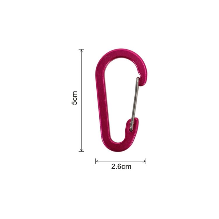 Picture of D Type Aluminium Alloy Carabiner Hooks