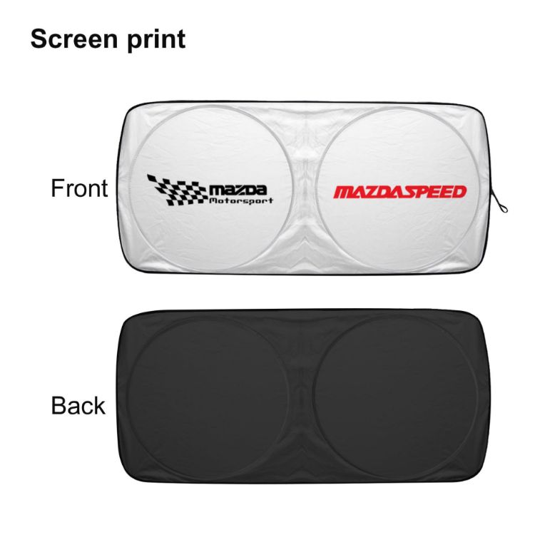 Picture of Twin Circular Reflective Car Sunshade