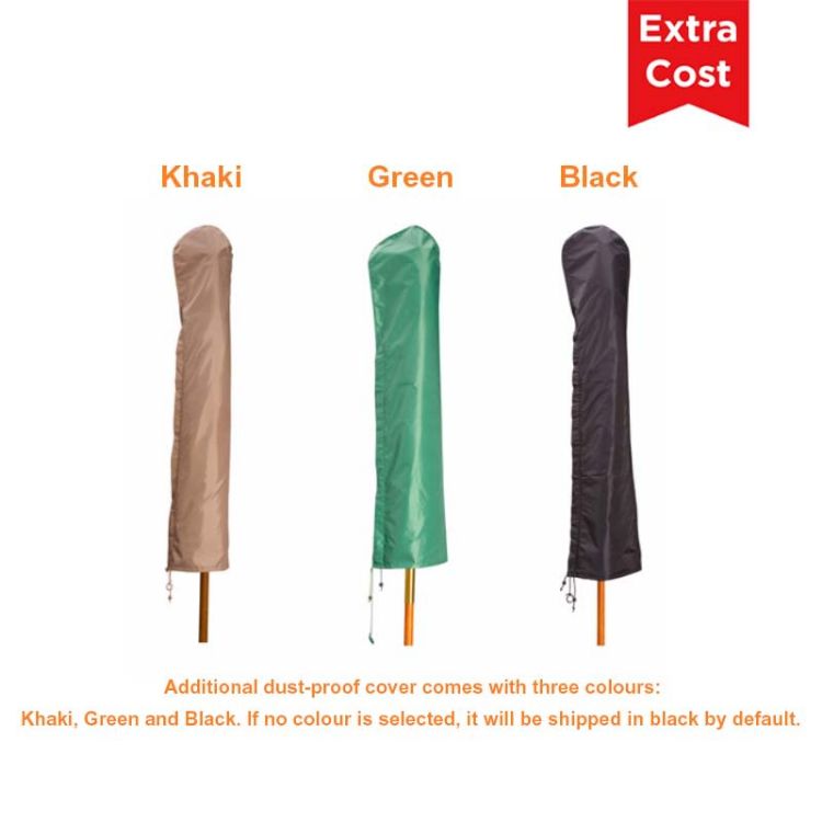 Picture of 3x3m Wind-resistant Square Stock Colour Outdoor Umbrella