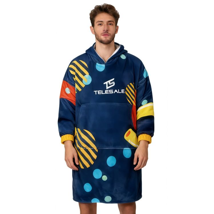 Picture of Unisex 100% Polyester Sublimated Wearable Blanket with Absorbent Lining