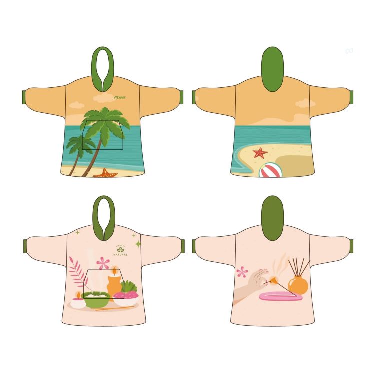 Picture of Unisex 100% Polyester Sublimated Wearable Blanket with Absorbent Lining