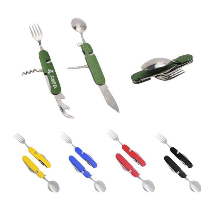 Picture of Coloured Hardware Camping Cutlery Tool
