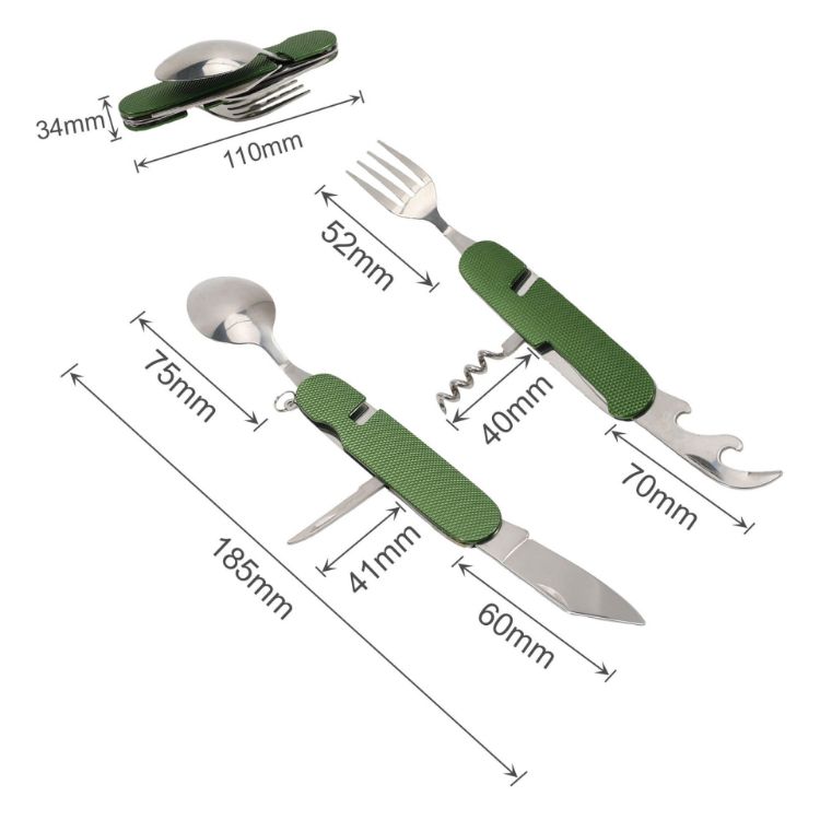 Picture of Coloured Hardware Camping Cutlery Tool