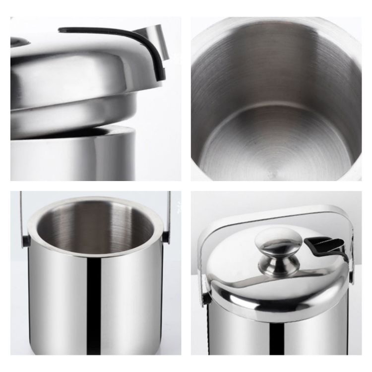 Picture of Ice Bucket With Lid And Tongs
