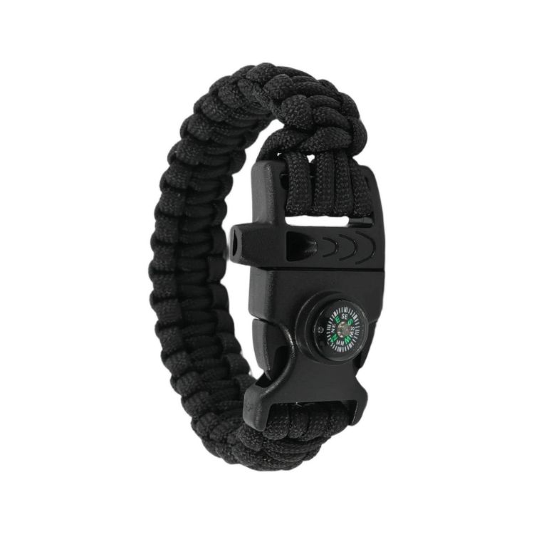 Picture of 3 in 1 Emergency Survival Bracelet with Whistle and Compass, Survival Kit