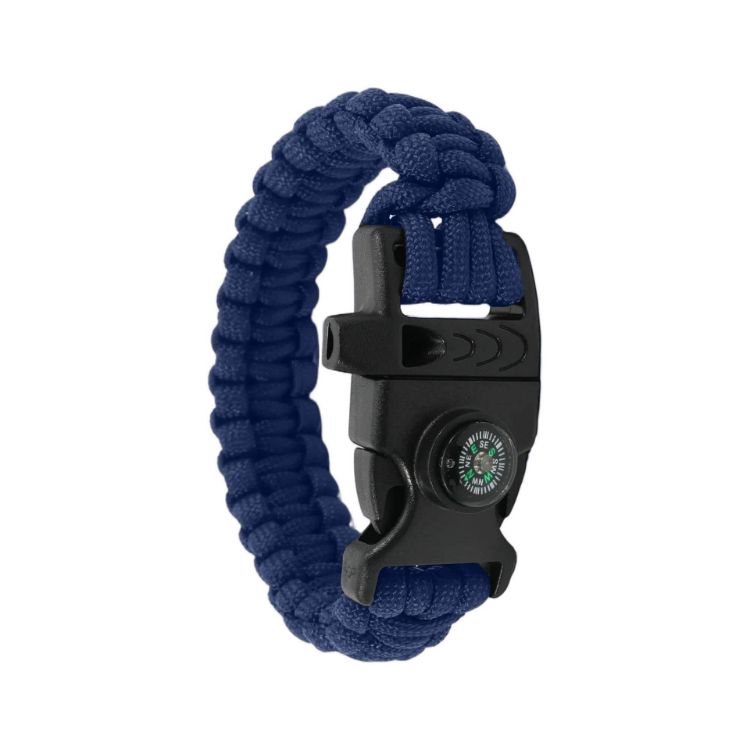 Picture of 3 in 1 Emergency Survival Bracelet with Whistle and Compass, Survival Kit