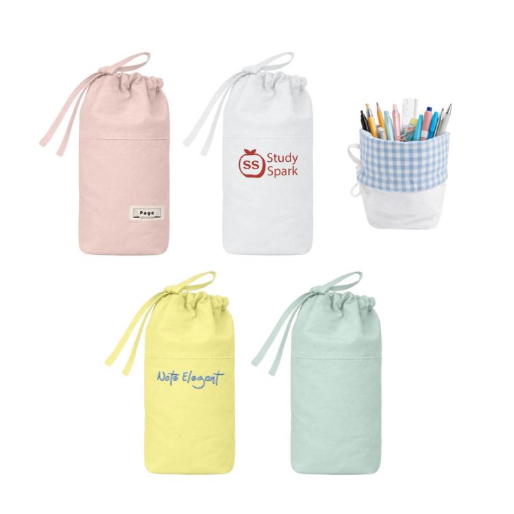 Picture of Foldable Drawstring Pencil Case
