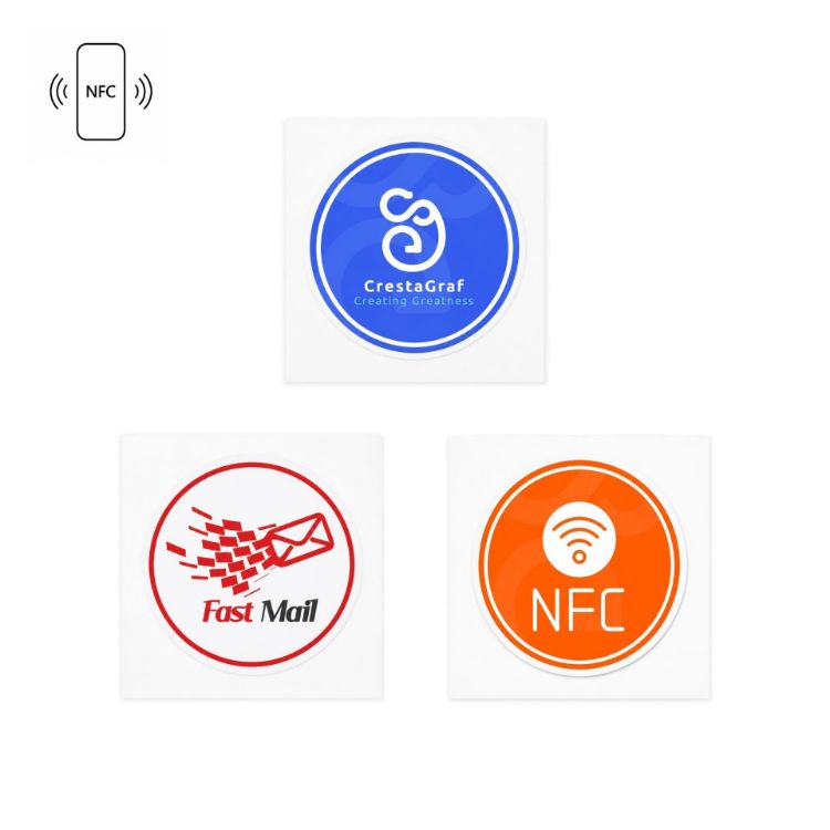 Picture of NFC Custom Coated Paper Stickers