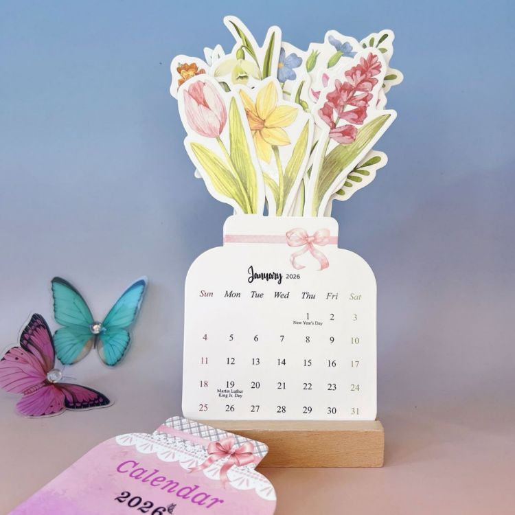 Picture of Flowers Desk Calendar