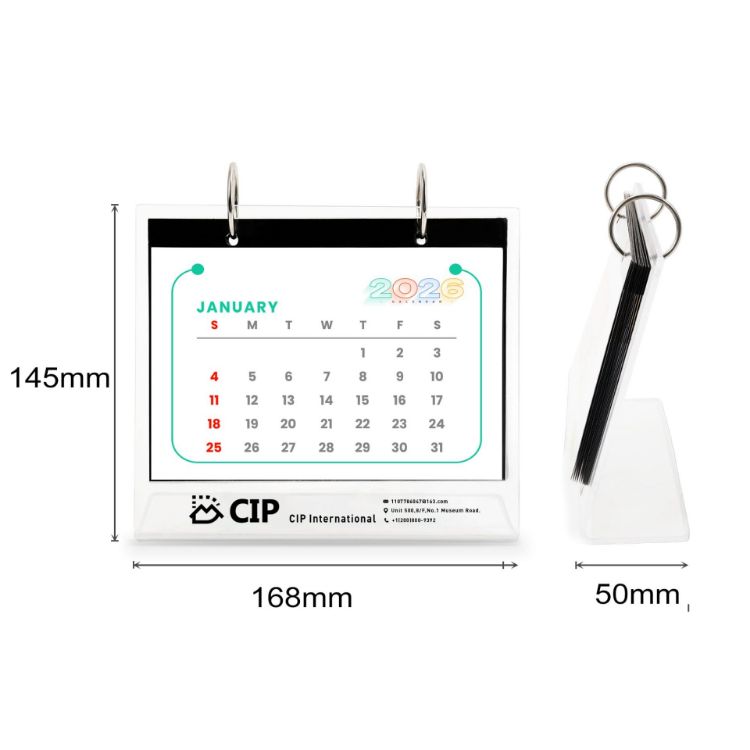 Picture of Acrylic Desk Calendar and Photo Album Organizer