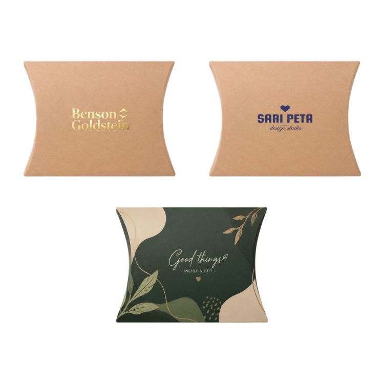 Picture of Large Brown Kraft Pillow Box(170 x 140 x 37mm)