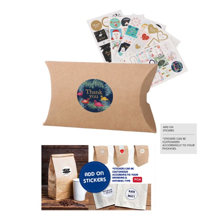Picture of Small Brown Kraft Pillow Box(125 x 75 x 30mm)