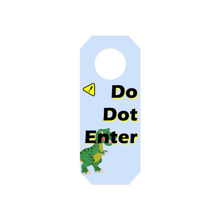 Picture of Custom Shape PVC Door Hanger
