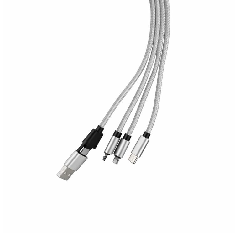 Picture of Custom Shape Light Up Charging Cable with Keyring