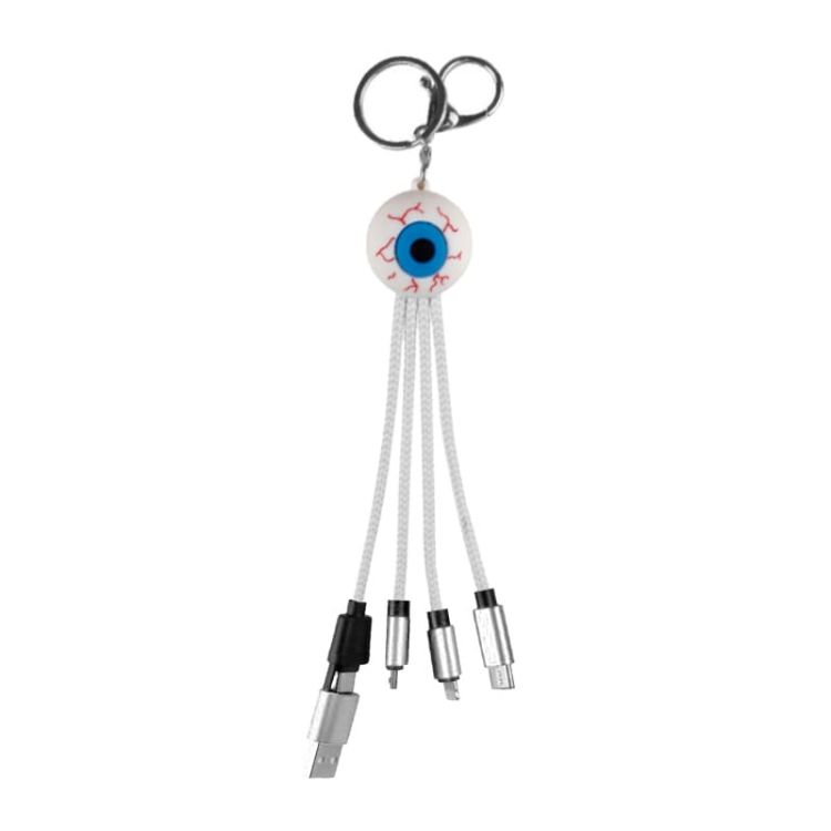 Picture of Custom Shape Light Up Charging Cable with Keyring