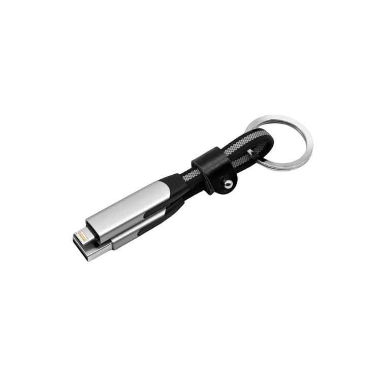 Picture of 60W 6-in-1 Braided Charging Cable with Keyring