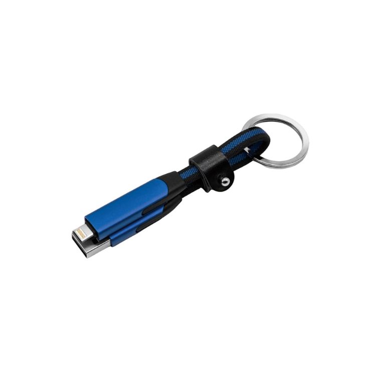 Picture of 60W 6-in-1 Braided Charging Cable with Keyring